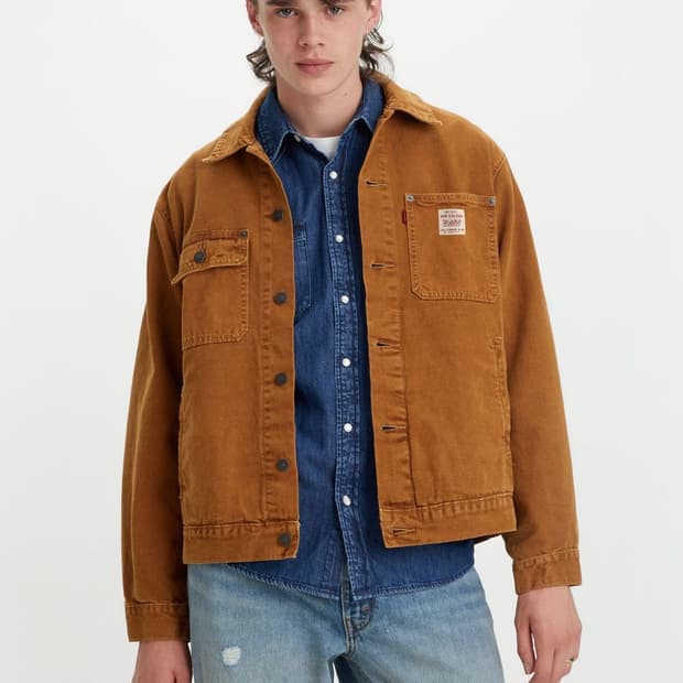 [M] 리바이스 Levis 썬라이즈 트러커 워크자켓 브라운