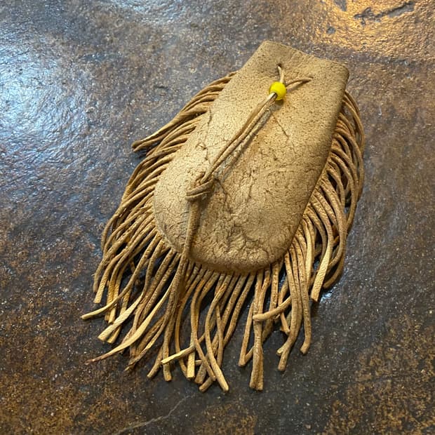 빈티지 사슴가죽 파우치