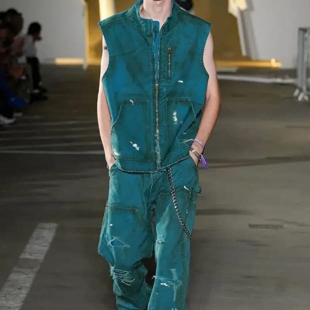 카미야 보로 덕 팬츠S