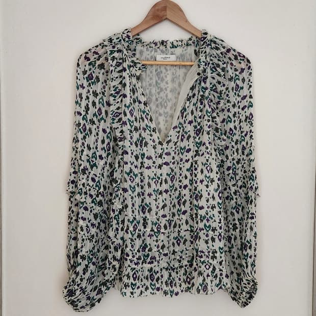 이자벨마랑 에뚜왈 패턴 블라우스 (36)