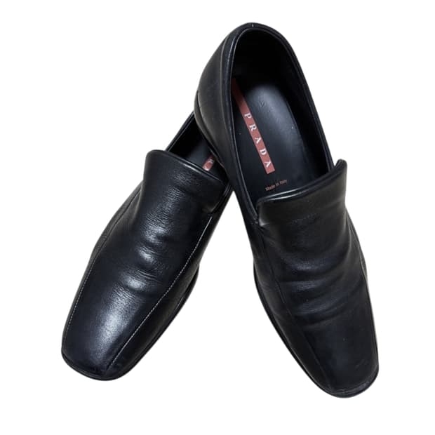 프라다 스포츠 아카이브 레더 슬립온 스니커즈