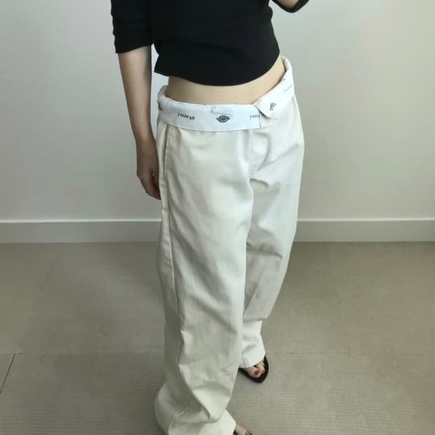 디키즈 852 아이보리 코튼팬츠