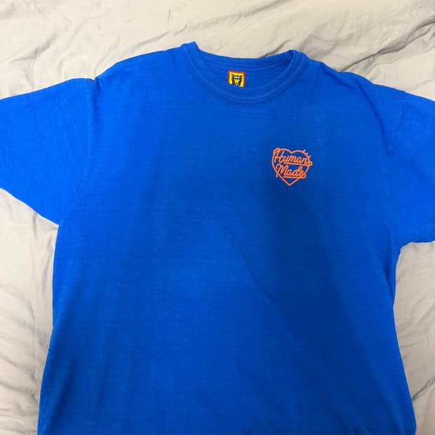 휴먼메이드 컬러 티셔츠 블루