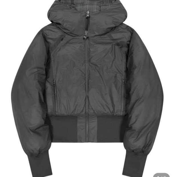 [새상품] 오호스 리버시블 체크패딩 차콜 1사이즈