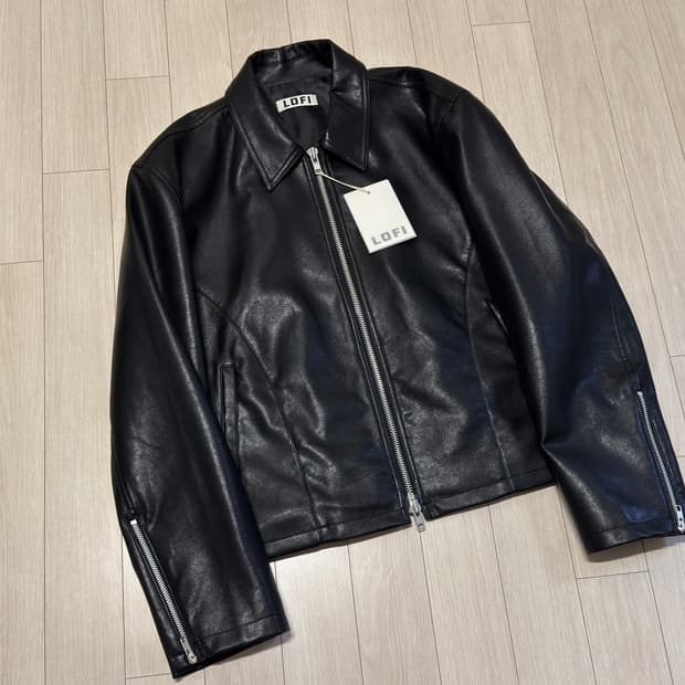 (새상품/XL) 로파이 스테디 싱글 라이더 가죽 레더 자켓