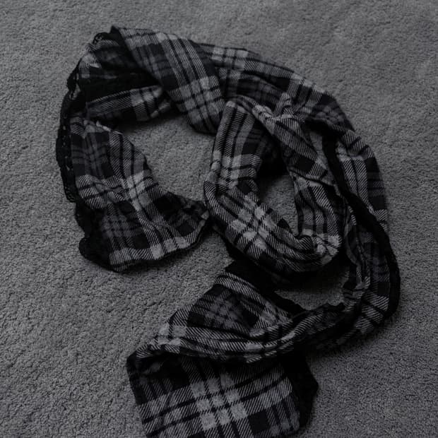 Vintage V-kei,punk mood flannel muffler