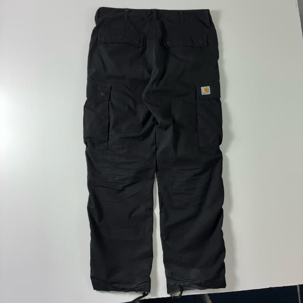 Carhartt  칼하트 wip 레귤러 블랙 카고 팬츠