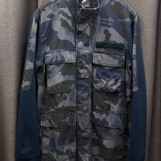 나이키/NSW 카모 밀리터리 면 자켓 점퍼 남 M