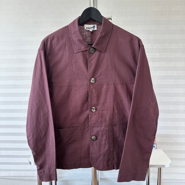 이세이미야케 HAI SPORTING GEAR 크롭 자수 커버올 자켓