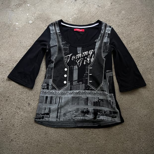 Tommy girl y2k pattern t