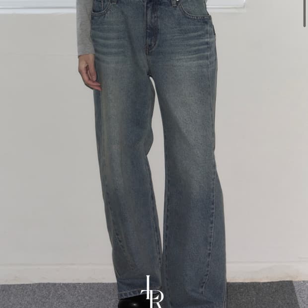 레더리 로우라이즈 팬츠