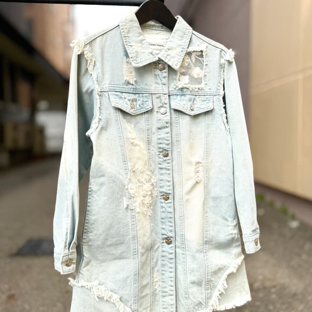 새상품 컨디션Silvian Heach 데님 자켓 원피스XXS(44사이즈)