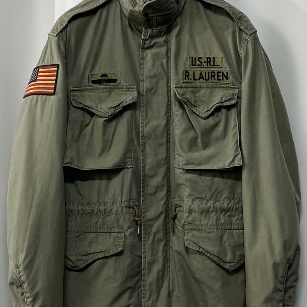 폴로 랄프로렌 공수부대 m-65 유틸리티 워시드 필드자켓