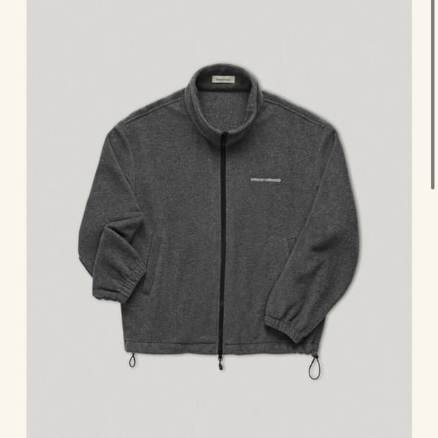 스무드무드 플리스 집업 차콜