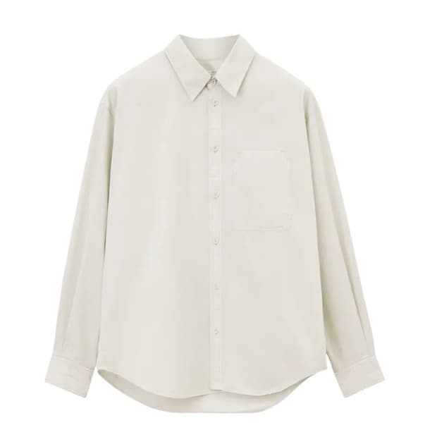 르메르 릴랙스드 워크웨어 셔츠 크림색