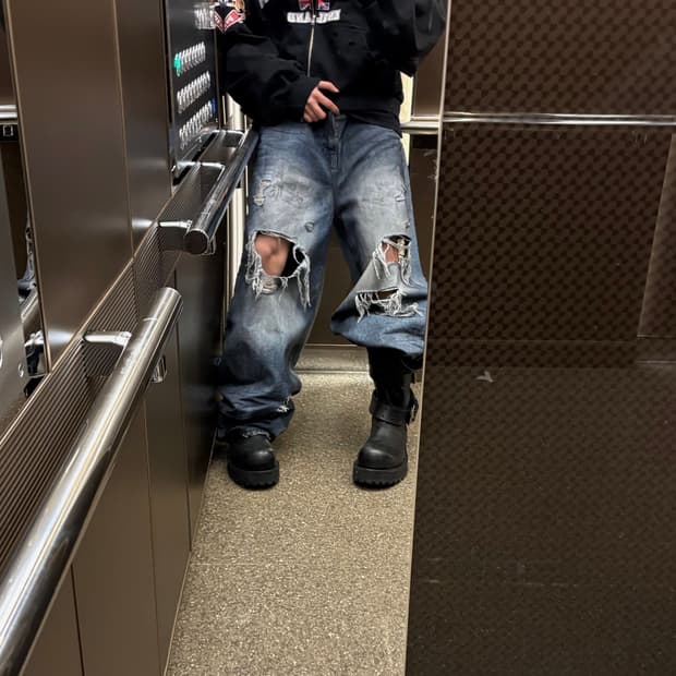 어나더유스 3레이어드진 더티블루 3