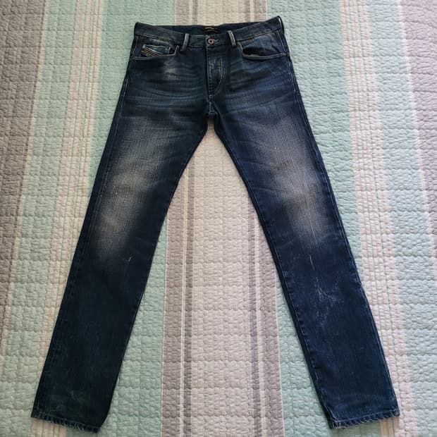 디젤 diesel 블랙골드 슬림스키니 셀비지데님 탭30 실32