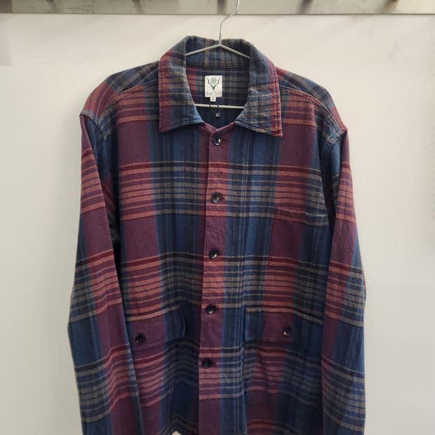 SOUTH2WEST8 플레이드 체크 헌팅 셔츠