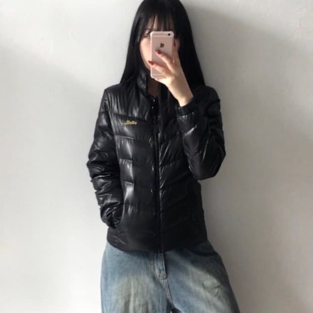 엘레쎄 자수 경량패딩