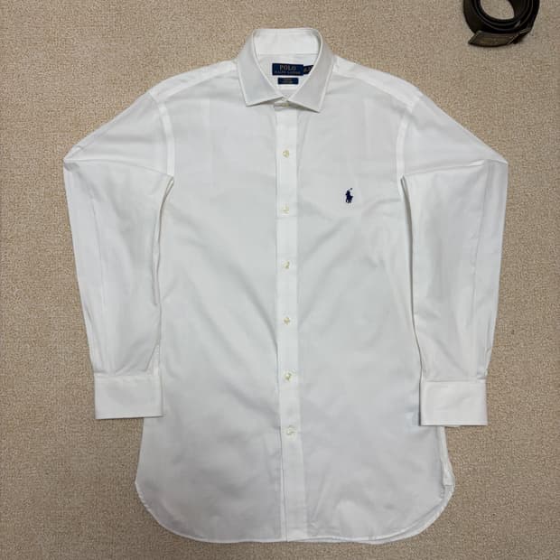 100) 폴로 랄프로렌 이지 케어 화이트 셔츠