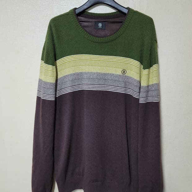 보그너 캐시미어 혼방 방풍니트