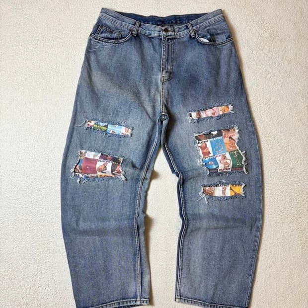 위켄더스 x 플레이보이 24ss 커버 데님 팬츠 PN7006