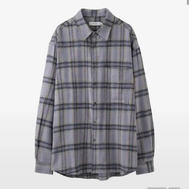 아르반 스프레드 체크 셔츠 퍼플