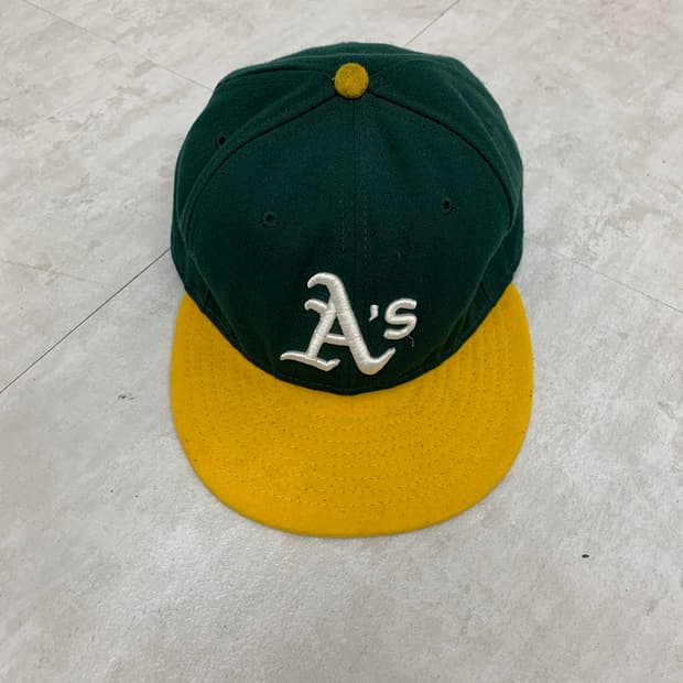 뉴에라x엠엘비 옐로우&초록 스냅백