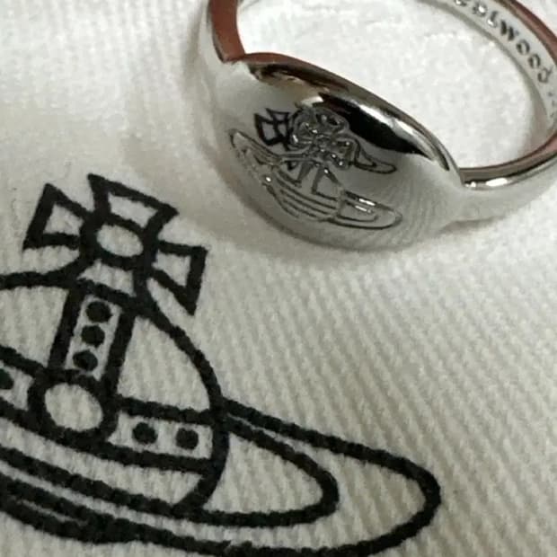 비비안 웨스트우드 틸리 링 실버 M