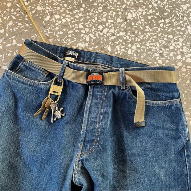 90s 스투시 뉴욕 닉스 패러디 벨트