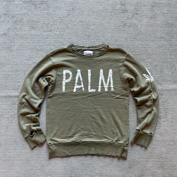 팜엔젤스 마리화나 디스트레스 롱슬리브