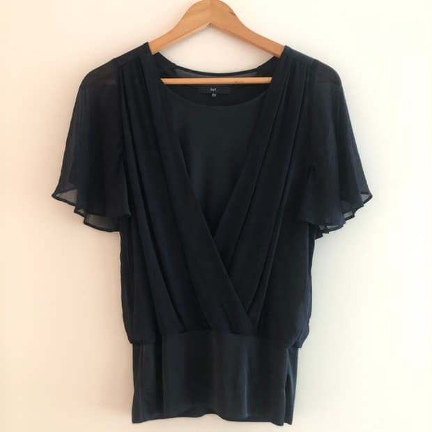 Draped blouse