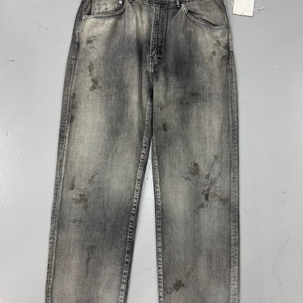 Ancellm 안셀름 에이징 5p 스트레이트 블랙데님 3size