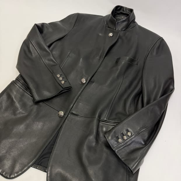 90s 지아니 베르사체 아카이브 레더 자켓