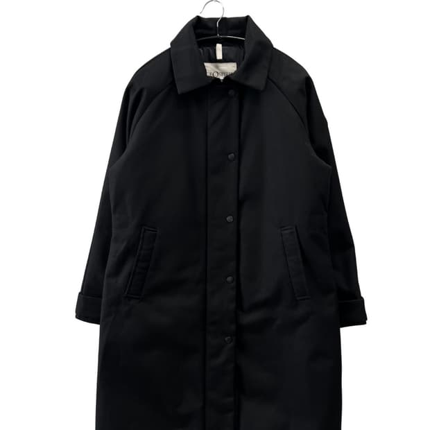 지오스피릿 구스다운 트렌치 코트 블랙