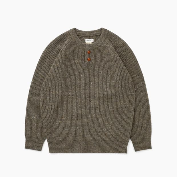 카키스 부쉬 울 니트 스웨터 브라운 Bush Wool Sweater 