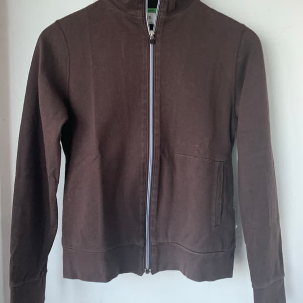 I.S sunao kuwahara 브라운 져지 재킷