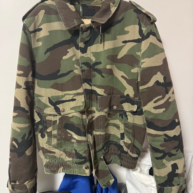 생로랑  19aw 카모 자켓