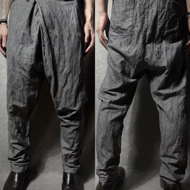 TRANSIT UOMO Asymmetric Wrapped Pants