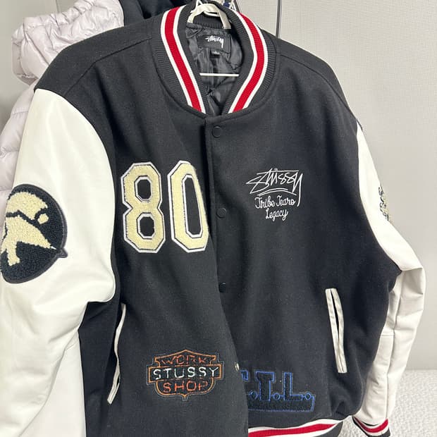 급처] 스투시 아워레가시 데님티어스 바시티 L 극미중고 싸게 판매!!!