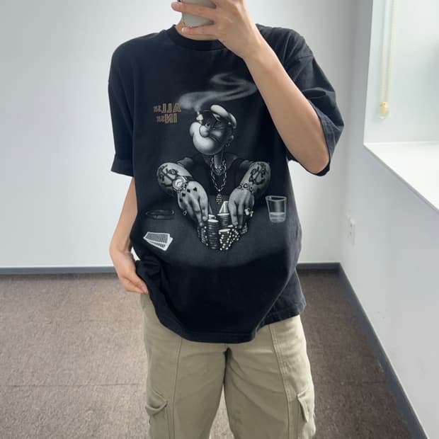 Michael 00s 뽀바이 블랙 반팔 