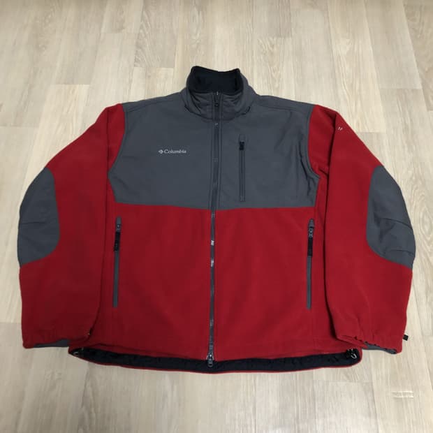 (L) 콜롬비아 Columbia 티타늄 플리스 자켓 레드