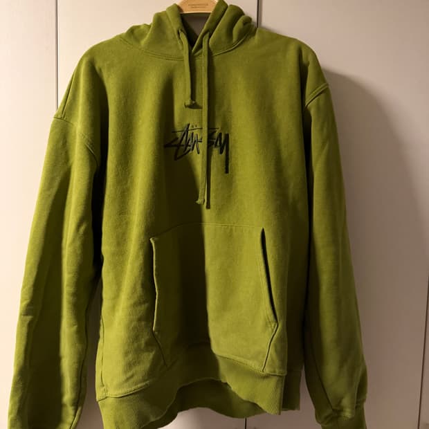 스투시 기모 후드 그린 (110)