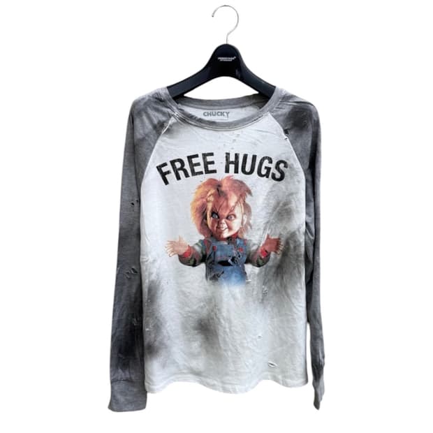 Distressed vintage 처키 긴팔 롱슬리브