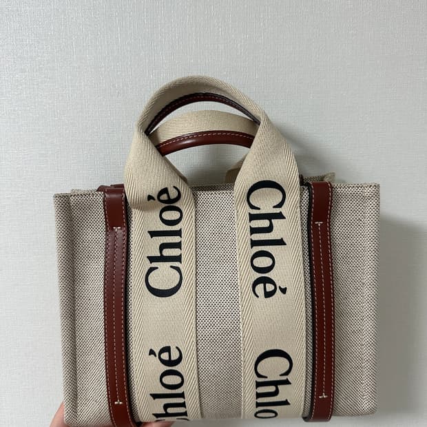 끌로에 우디백 스몰 토트백 크로스백 