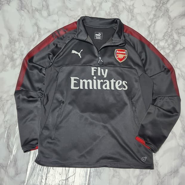 푸마 아스날 17-18 트레이닝 차콜 져지 맨투맨
