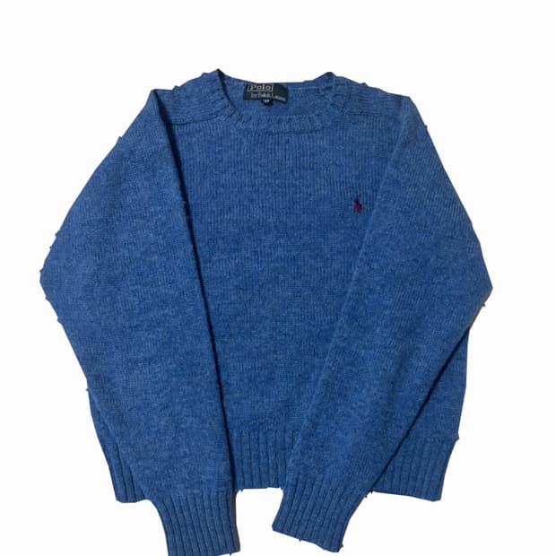 폴로 랄프로렌 오션 블루 빈티지 니트