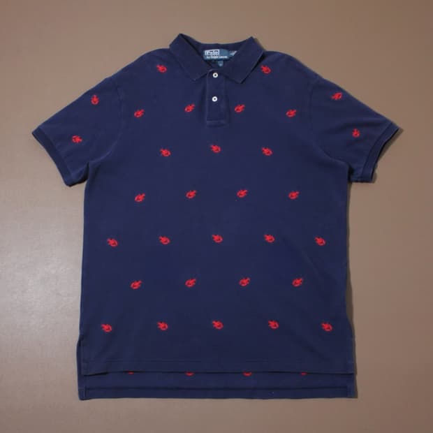 Polo 폴로 랄프로렌 레드 자수 랍스터 PK 반팔 