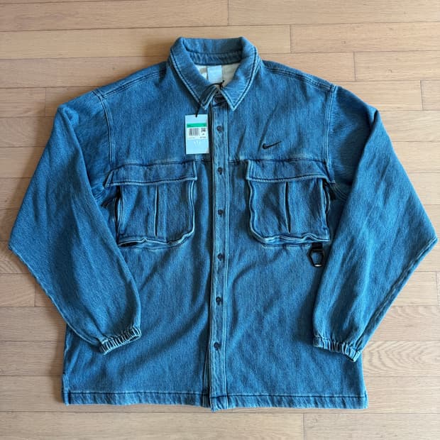 [XL] 나이키 x NOCTA 녹타 오팔 릴리 패드 데님 셔츠 드레이크