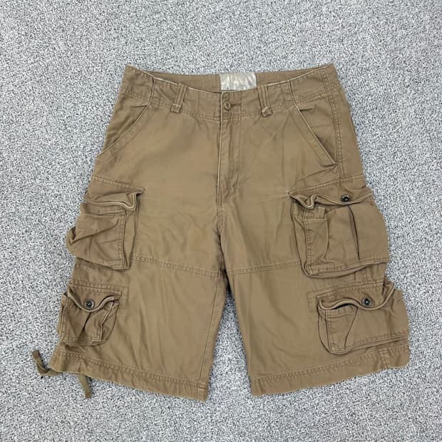 실측확인 빈티지 카고 버뮤다 반바지 0309J